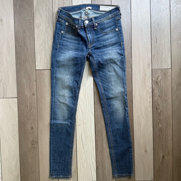 rag & bone Dark Blue Skinny Jeans - Picture 2 of 5